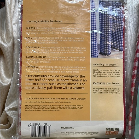 Martha Stewart Red Gingham Kitchen Linens 100%Cotton - Picture 4 of 6